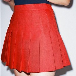 American Apparel Coral Tennis Skirt